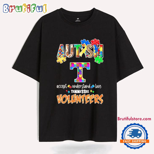 Autism Accept Understand Love Tennessee Volunteers T Shirt