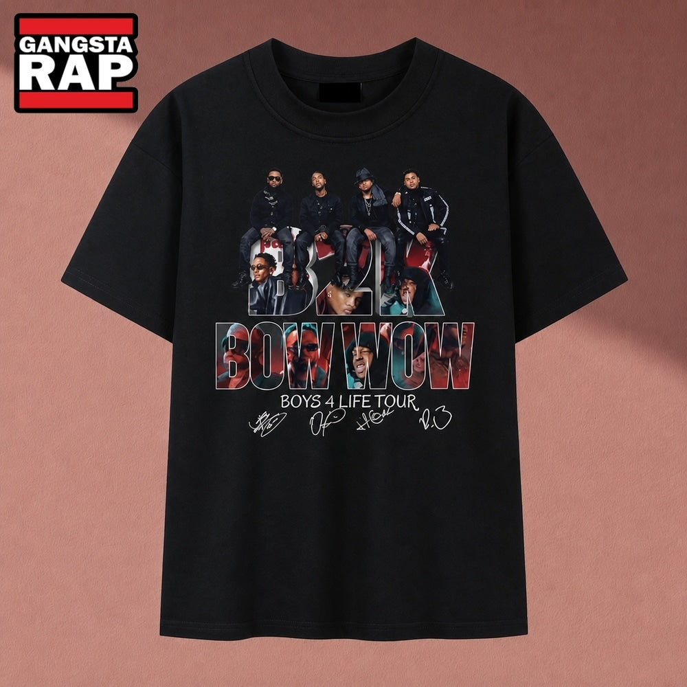 B2K And Bow Wow Boys 4 Life Tour Vintage Graphic T Shirt, Music 2D Shirt