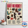 Baby No Money Pull up North American Tour 2025 Poster Canvas Art