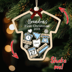 Custom Baby’s First Christmas 2025 - Personalized Shaker Ornament - Customized Baby Name, New 1st Baby Gift, Baby Keepsake, 4D Shake Babies Ornament