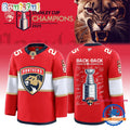 Back To Back Champions Florida Panthers Stanley Cup 2025 New Hockey Jersey