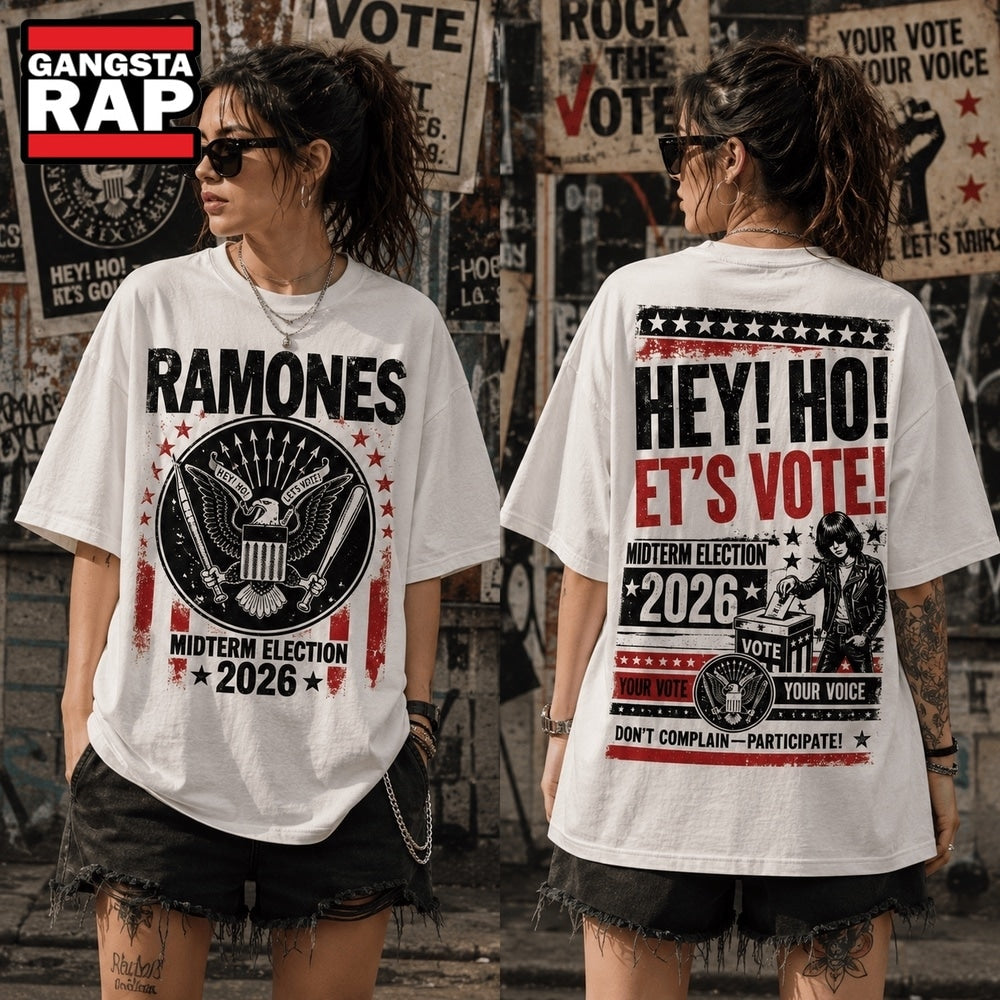 Ballots & Backbeats Punk Rock Midterm Election 3D Shirt