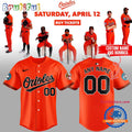 Baltimore Orioles Orange On Orange 2025 Custom Jersey Shirt