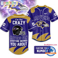 Baltimore Ravens 2026 NFL Crazy Football Fan Personalized Jersey Shirt