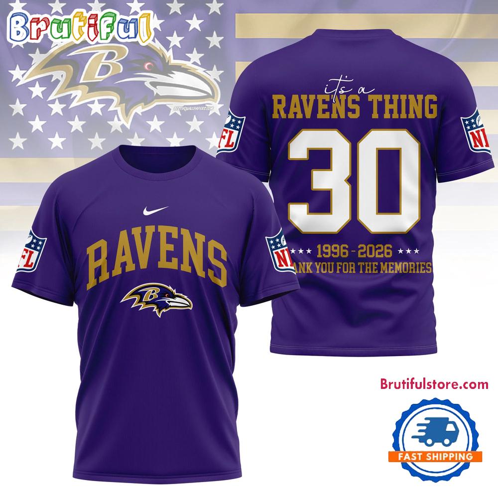 Baltimore Ravens 2026 NFL Legacy Limited Edition 3D Shirt