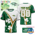 Baltimore Ravens 2026 NFL Personalized Happy St. Patrick’s Day 3D Shirt