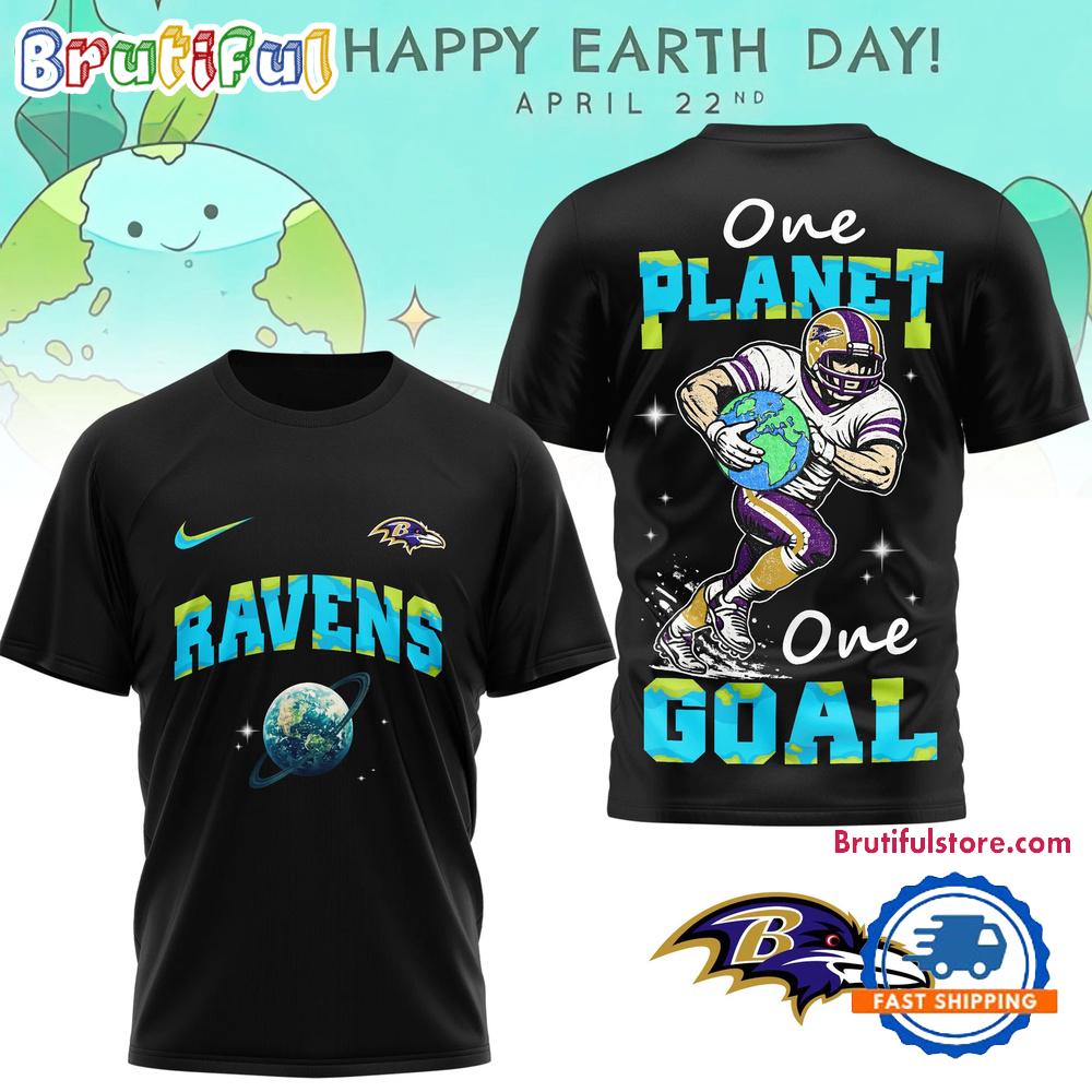Baltimore Ravens 2026 NFL x Earth Day Limited Edition 3D T Shirt