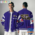 Baltimore Ravens National Football Conference Unisex Baseball Jacket