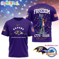 Baltimore Ravens NFL 250 Years of American Freedom Limited Edition 3D Shirt