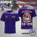 Baltimore Ravens NFL DD-214 Alumni Limited Edition 3D Shirt