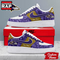Baltimore Ravens NFL End Zone Energy Custom Air Force 1 Shoes Sneaker