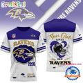 Baltimore Ravens NFL Girl Heart & Helmet 3D Shirt