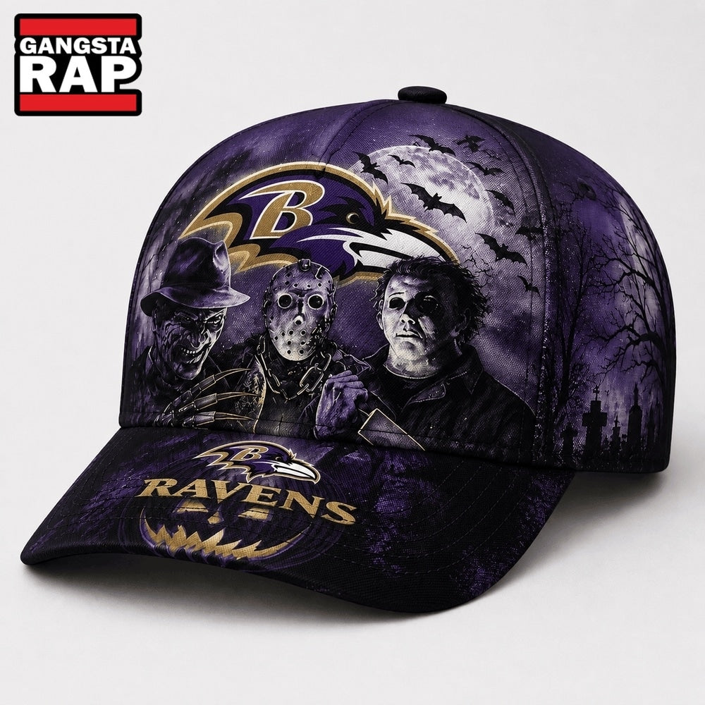Baltimore Ravens NFL Horror Night Halloween 2026 Design Classic Cap
