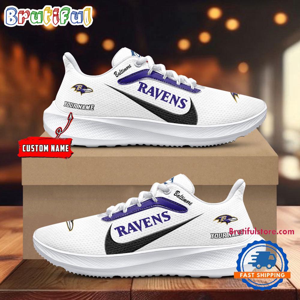 Baltimore Ravens Personalized Lightweight Patch Decor Running Shoes Sneaker