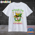 Baseball St Patricks Day Drink Beer And Play Baseball Sport 2025 T Shirt