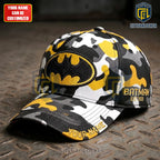 Batman Yellow Camo Personalized Baseball Cap