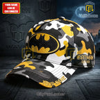Batman Yellow Camo Personalized Baseball Cap