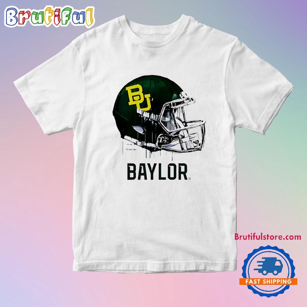Baylor Bears Dripping Football Helmet T Shirt