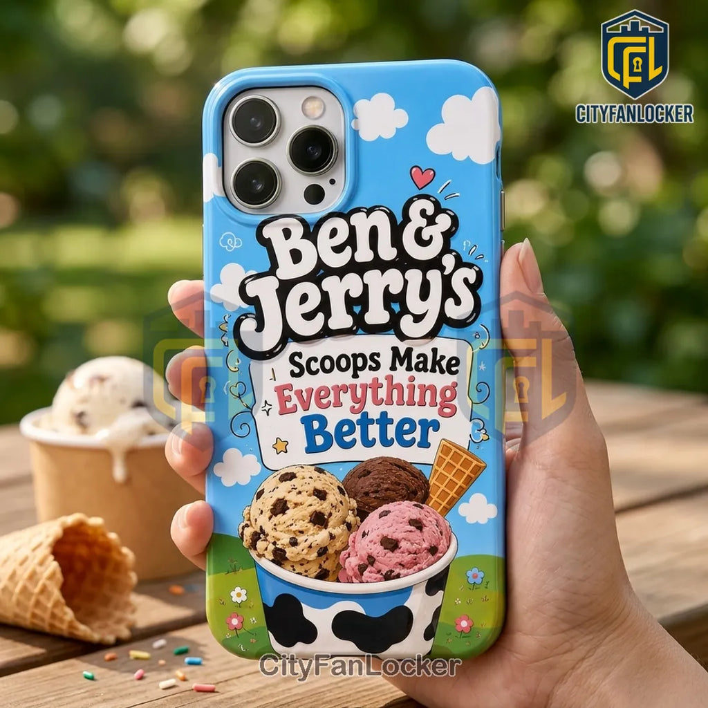 Ben & Jerry’s Scoops Theme Silicone Phone Case