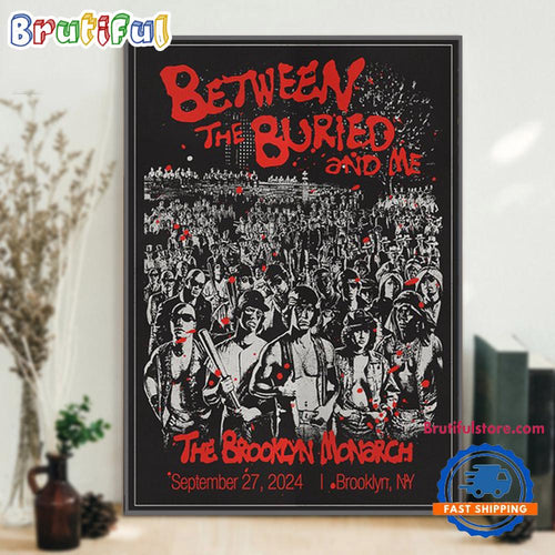 Between The Buried And Me September 27 2024 Brooklyn NY Wall Art Poster Canvas