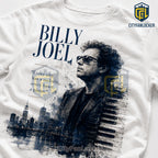 Billy Joel New York City Skyline IPortrait Cotton T-Shirt