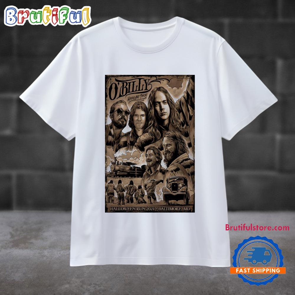 Billy Strings Halloween Run Oct 31-Nov 1 2024 Baltimore MD Tour T Shirt