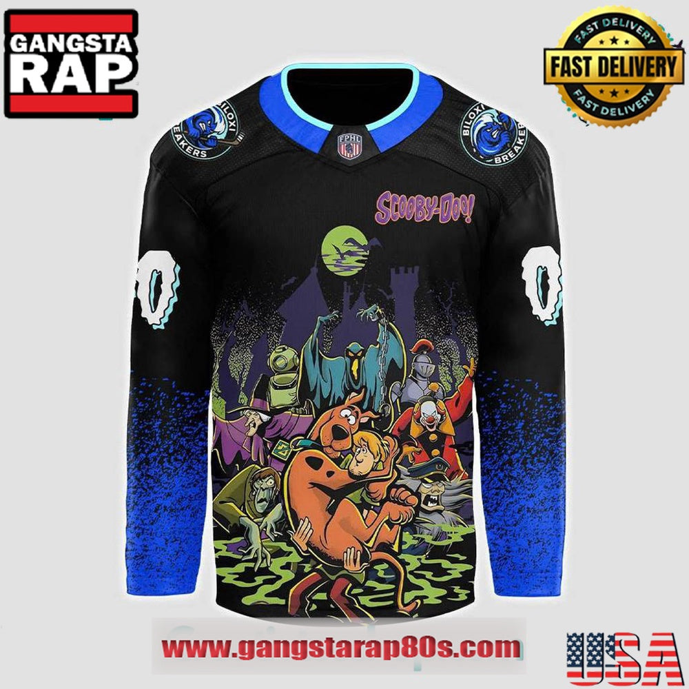Biloxi Breakers x Scooby-Doo Night 2025 Custom Hockey Jersey