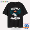 Bird Gang Eagle Mascot Holding The Trophy Super Bowl Lix T Shirt