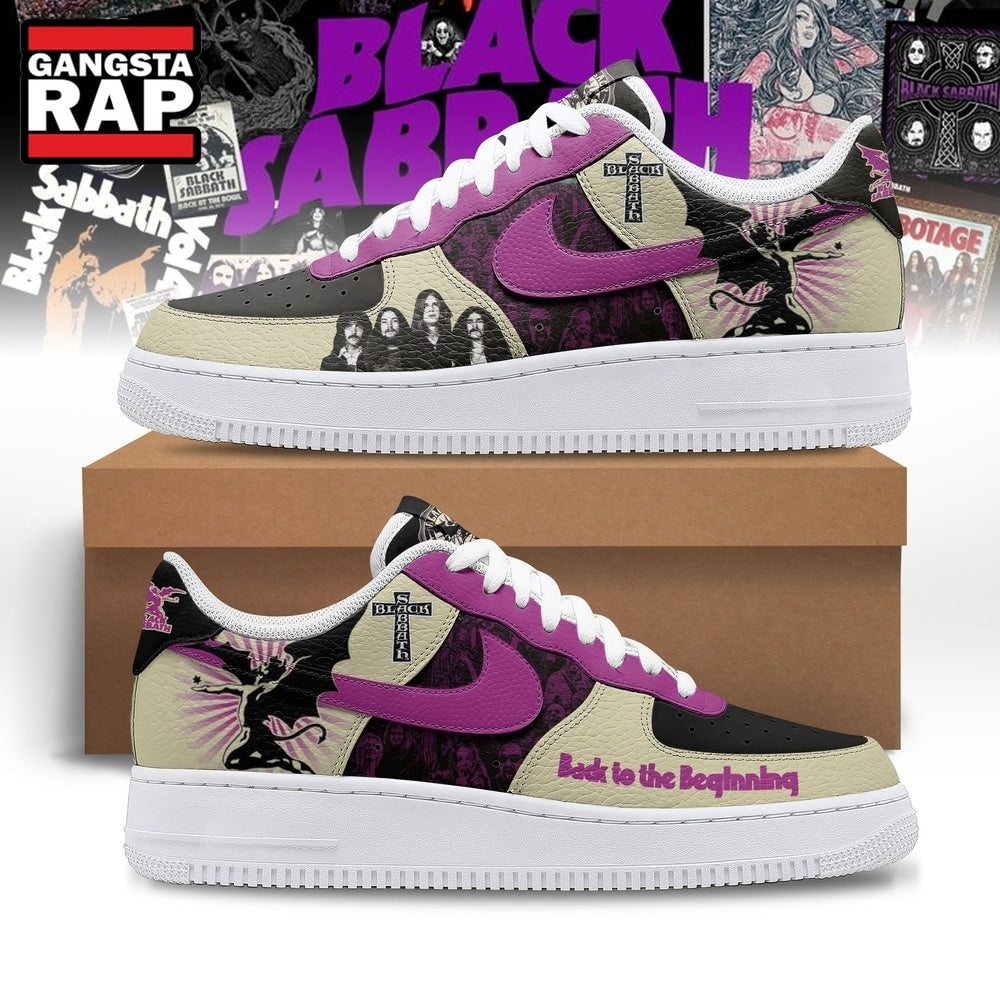 Black Sabbath Back to the Beginning Custom Air Force 1 Shoes, Music Air Force 1 Shoes