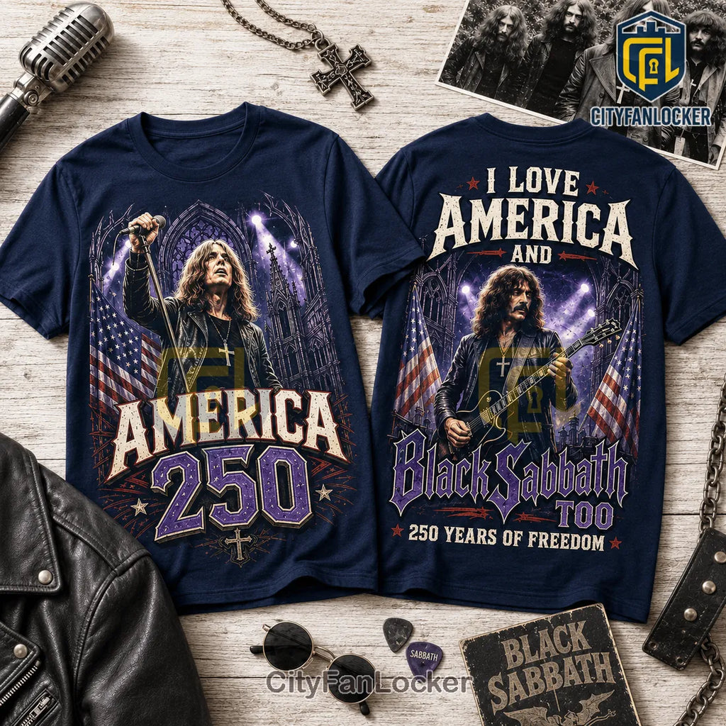 Black Sabbath I Love America 250 Years of Freedom T-Shirt