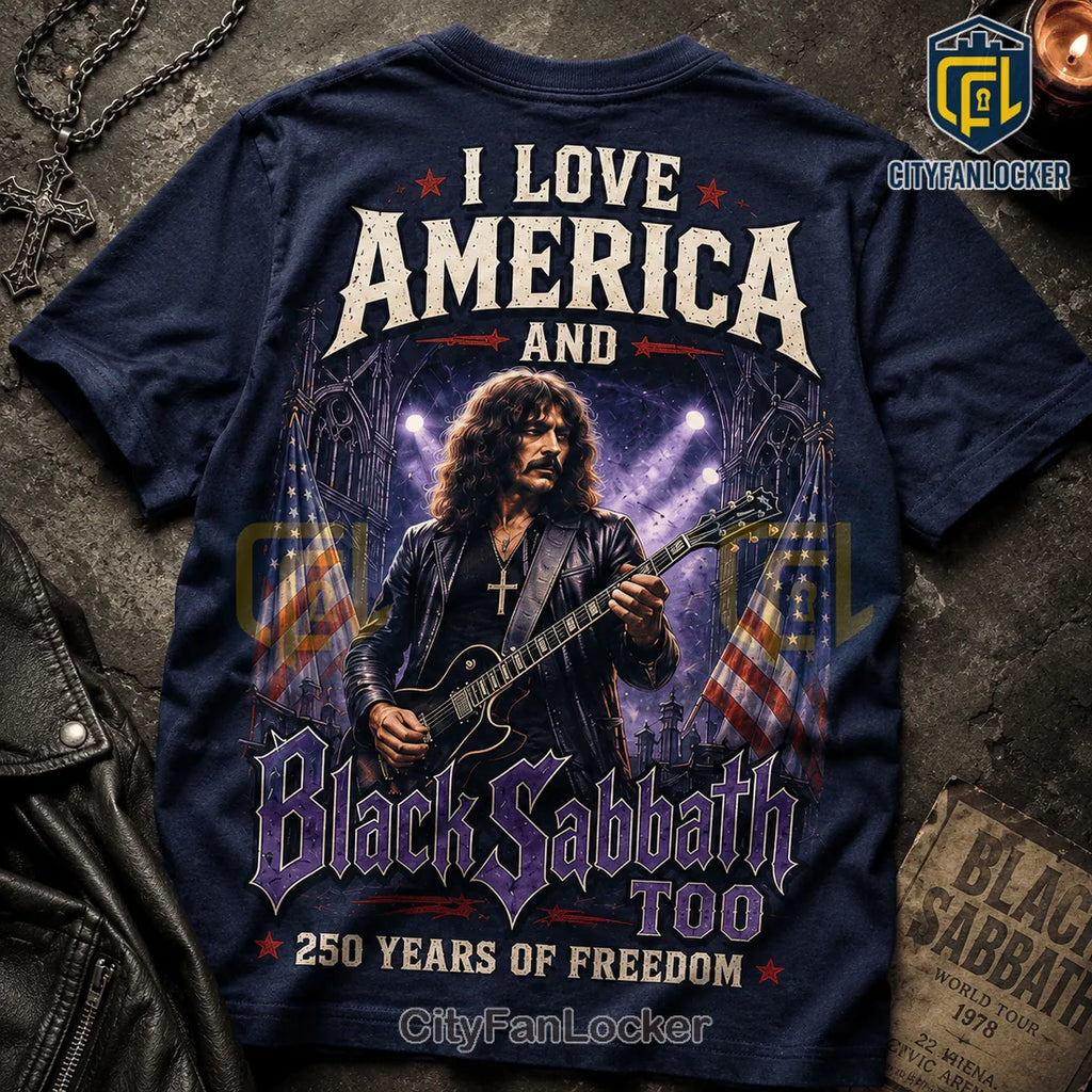 Black Sabbath I Love America 250 Years of Freedom T-Shirt