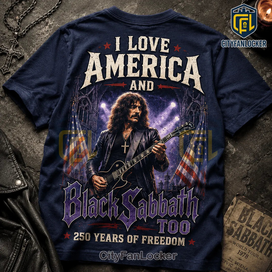Black Sabbath I Love America 250 Years of Freedom T-Shirt