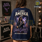 Black Sabbath I Love America 250 Years of Freedom T-Shirt