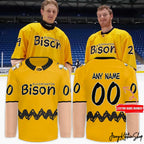 Bloomington Bison 2025 Peanuts Teddy Bear Toss Hockey Jersey