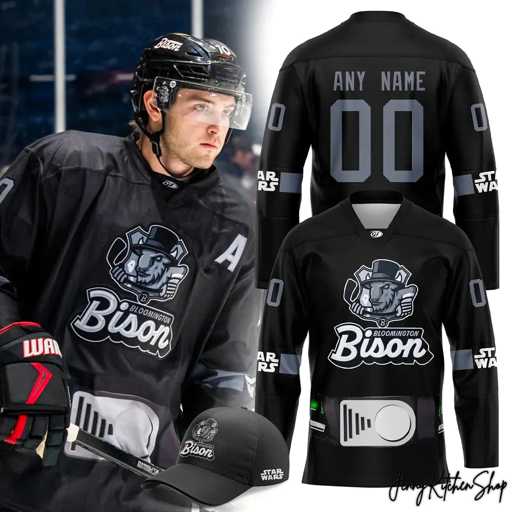 Bloomington Bison Star Wars Night New Edition Hockey Jersey