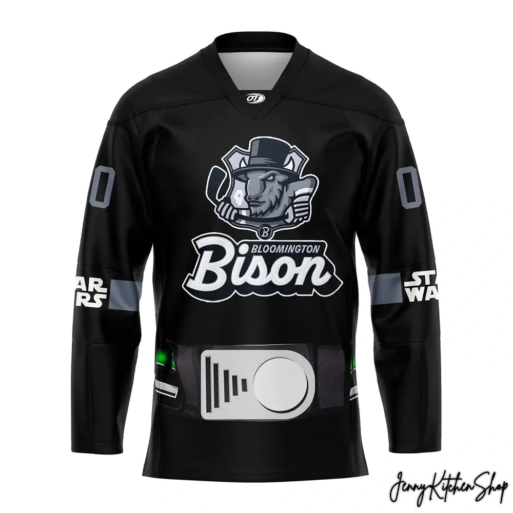 Bloomington Bison Star Wars Night New Edition Hockey Jersey
