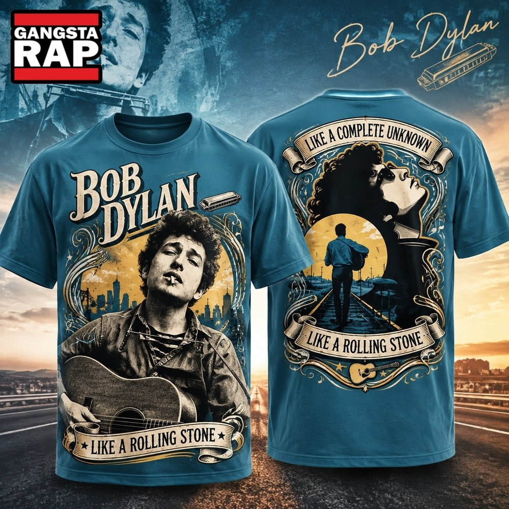 Bob Dylan Music Graphic 3D T Shirt