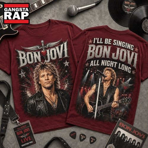 Bon Jovi All Night Long 3D Graphic Shirt