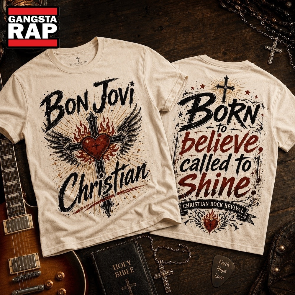 Bon Jovi Christian Born To Believe Called To Shine 3D Shirt Hoodie T-Shirt