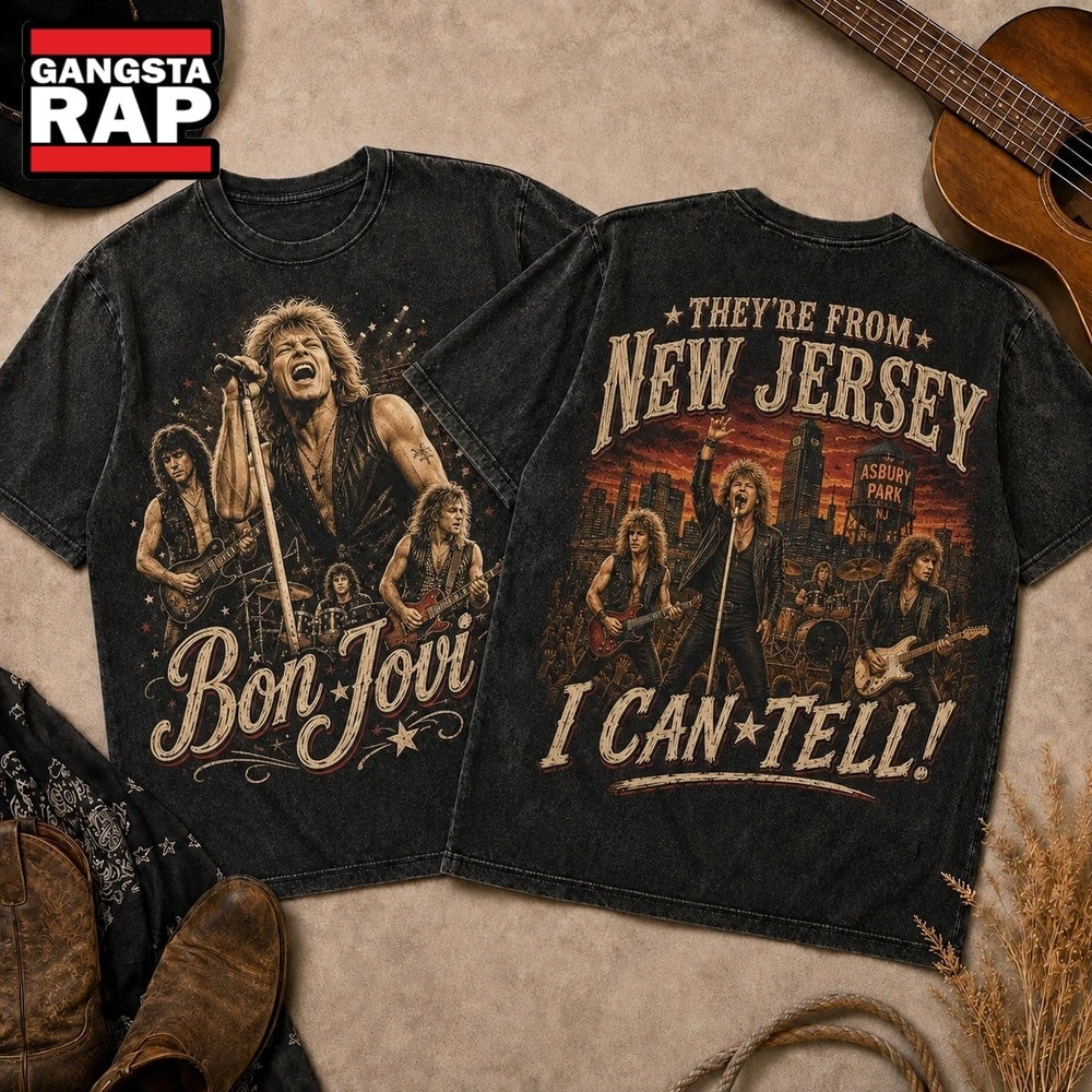 Bon Jovi Vintage Band Photo New Jersey I Can Tell 3D Shirt