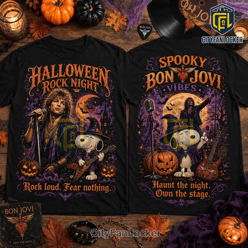 Bon Jovi x Snoopy Spooky Halloween T-Shirt