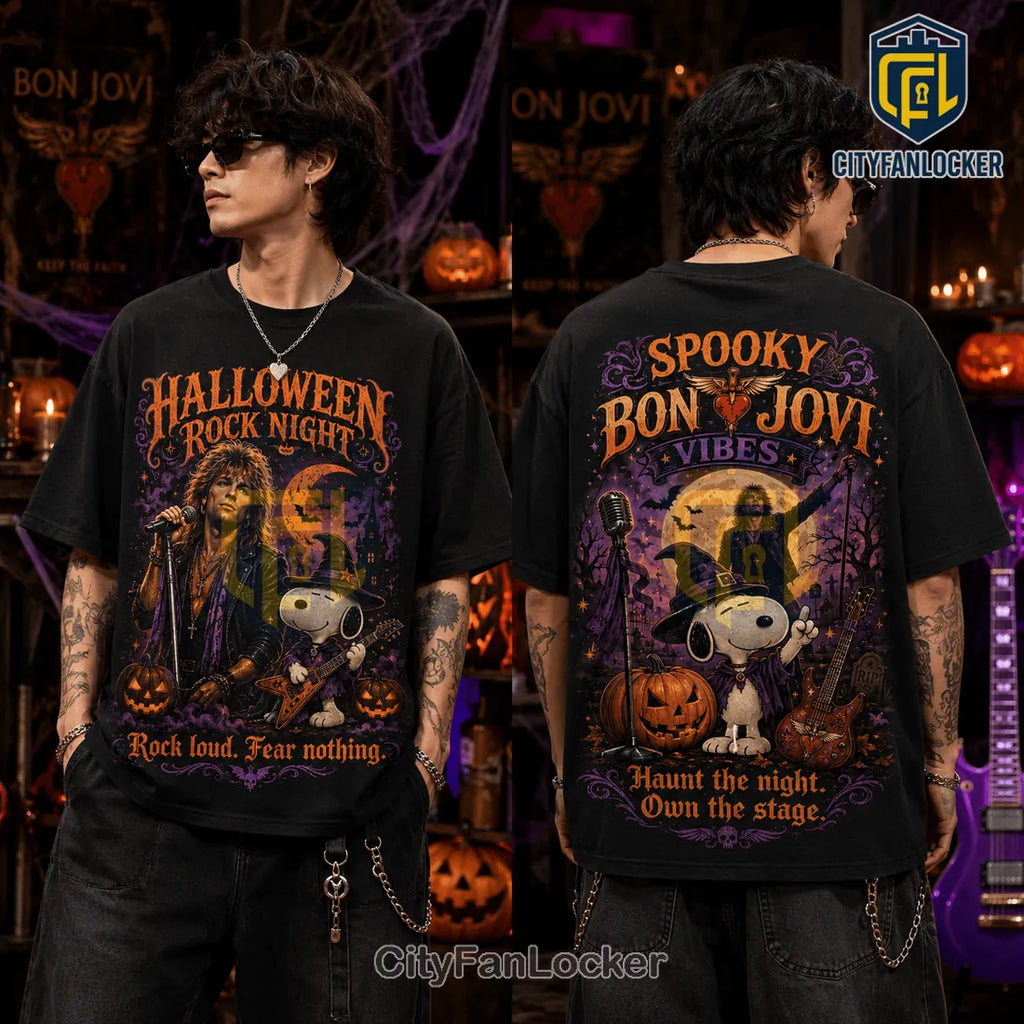 Bon Jovi x Snoopy Spooky Halloween T-Shirt