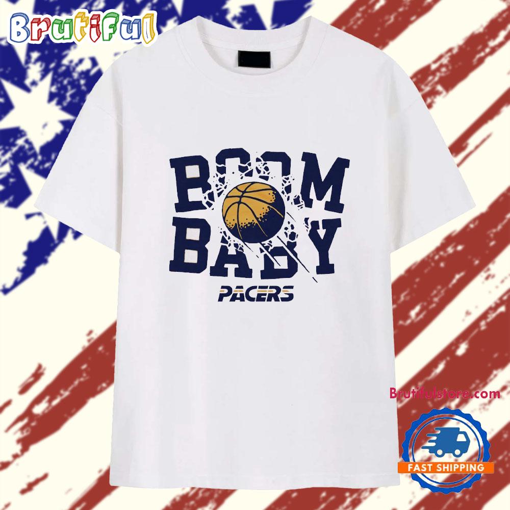 BOOM BABY Indiana Pacers Basketball 2025 Playoffs T Shirt