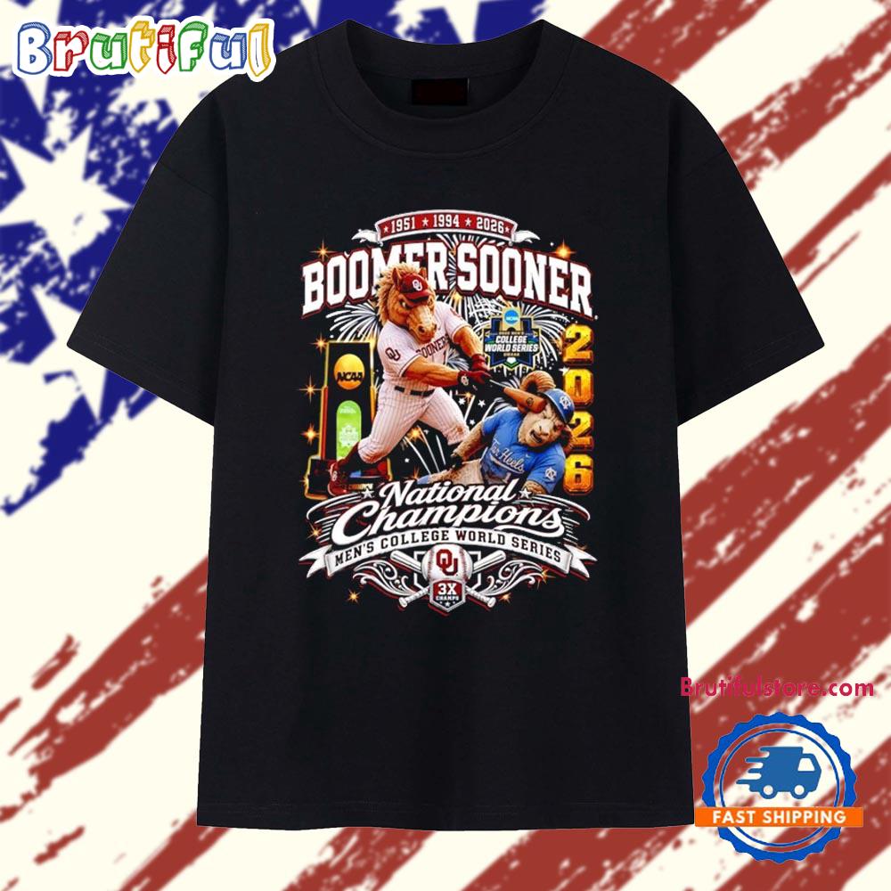 Boomer Sooner 1951 1994 2026 National Champions Men’s College World Series T Shirt