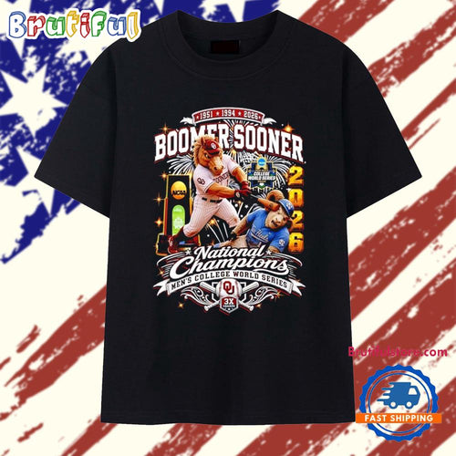 Boomer Sooner 1951 1994 2026 National Champions Men’s College World Series T Shirt