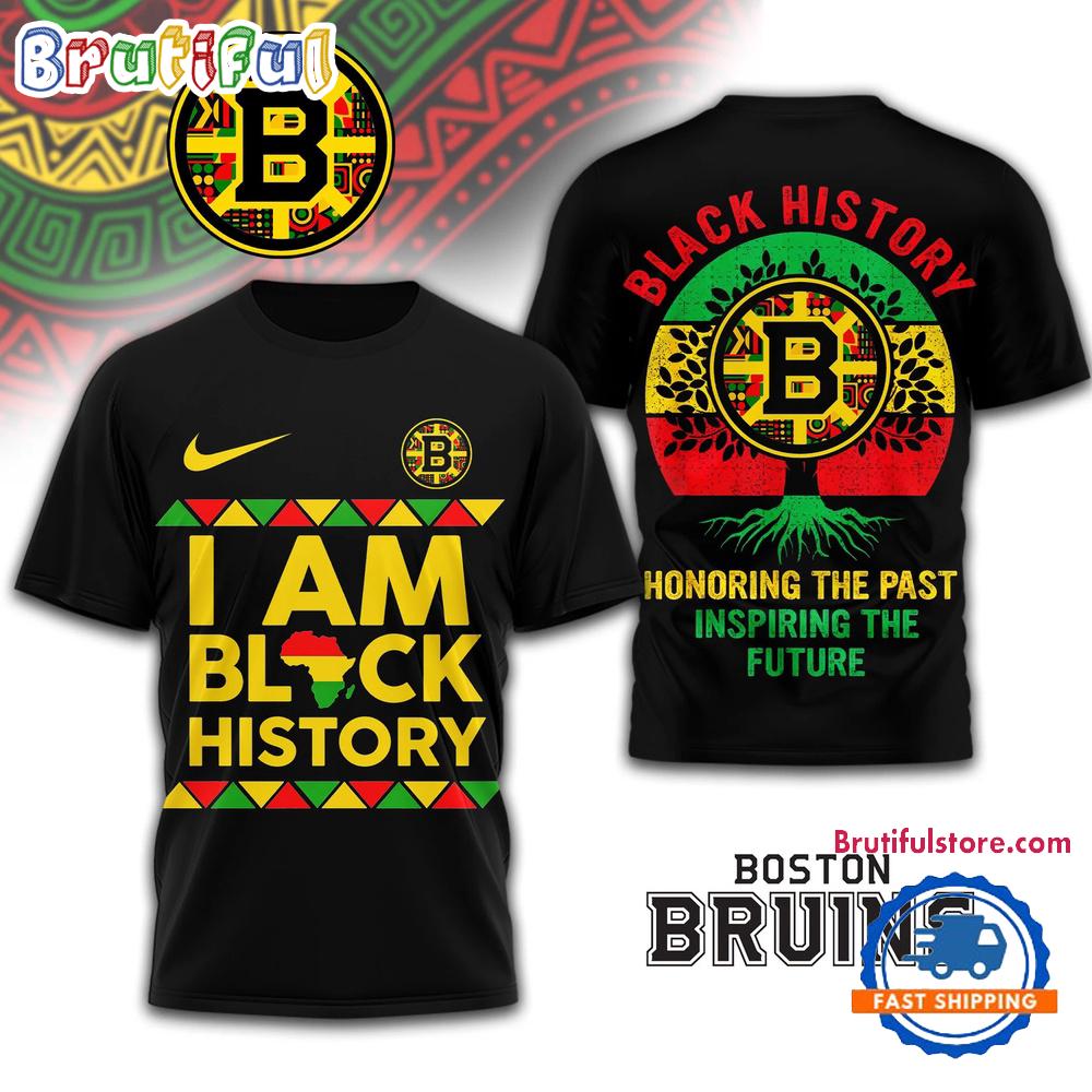 Boston Bruins 2026 NHL Black History Limited Edition 3D Shirt Hoodie T-Shirt