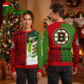 Boston Bruins Grinch And Scooby-doo Ugly Christmas Sweater
