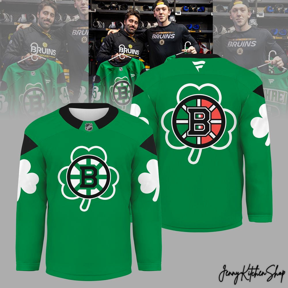 Boston Bruins St Patrick’s Day Limited Hockey Jersey