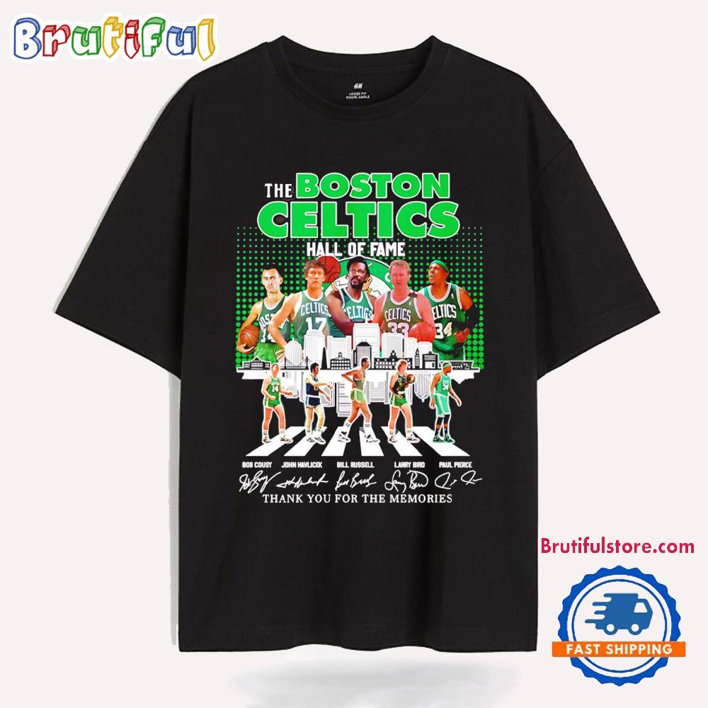 Boston Celtics Hall of Fame Thank You for the Memories City Skyline T Shirt