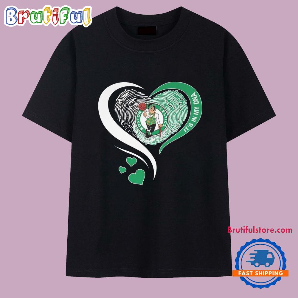 Boston Celtics It’s In My DNA Heart Logo 2025 T Shirt